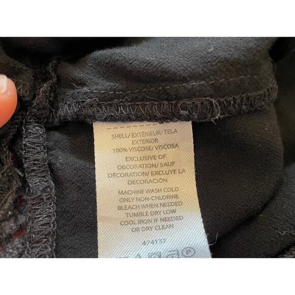 LOFT Black Sleeveless Blouse Lace Trim, Size SP - Picture 8 of 11